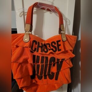Juicy Couture large ruffled Tote in 🧡 orange